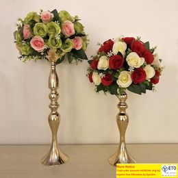 Candle Holders Wedding Decoration Flower Vase Candlestick Table Centrepiece Flower Rack Road Lead