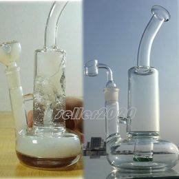 Tornado Glass Water Bongs Hookahs Shisha Beaker base Dab Rigs Oil Bong Smoke Water Pipes With 18mm Joint 10.6inchs