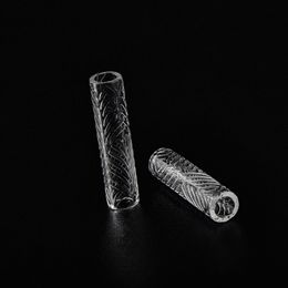 Accessories Hollow sandblasting Quartz Terp Pillars 6mm*25mm 6mm*30mm 6mm*35mm 6mm*40mm Quartz Pills For Terp Slurper Blender Banger Nails Glass Water