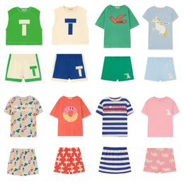 Clothing Sets Kids Boys Girls Clothes Tao Summer Cartoon Print Toddler T Shirt And Shorts Suits For Children Outfits 230322