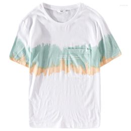 Men's T Shirts 2023 Solid Colour Shirt Mens Fashion Linen Cotton T-shirts Summer Short Sleeve Tee Boy Skate Tshirt Tops Plus Size