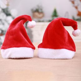 Christmas Decorations Gifts High-End Plush Santa Hat Wholesale Adult And Children's