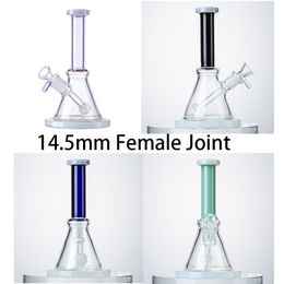 Straight Percolator Hookahs Showerhead Glass Bongs 14mm Female Joints 5mm Thickness Oil Dab Rigs 8 Inch Heigh Water Pipes