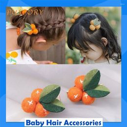 Hair Accessories Cartoon Plush Tangerinr Girl Baby Barrettes Travel Out Outdoor Little Dress Up Headgear Country Style Born