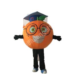 Christmas Orange Mascot Costume Cartoon Character Outfit Suit Halloween Adults Size Birthday Party Outdoor Outfit Charitable