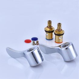 Kitchen Faucets 1/4 Turn Use Basin Sink Tap Faucet Handle Replacement Lever Heads Conversion Kit For