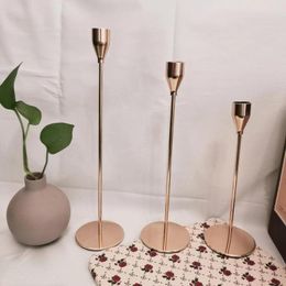Candle Holders Metal Luxury Candlestick Party Bar Wedding Centrepieces Decorations Stand Candelabros Table Home Decor