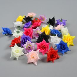 100PCS ArtificialRoses Head Silk Rose Flower Head DIY Roses Heads for Valentine's Day Wedding Centrepieces Flower Wall DIY Crafts Bouquet Home Floral Decoration