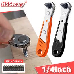 Hexagon Ratchet Spanner inch Mini Quick Release Socket Tools Household Handle Repair Wrench Screwdriver for Car Vehicle