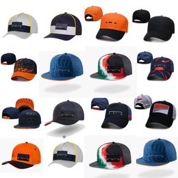 Top Ball Formula 1 Racing Caps Team Flat Brim Hat designer Casquette Caps Summer Classic Sport Designer Embroidery Caps Outdoor Fashion Adjustable Snapback Hats