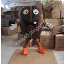 Christmas Coffee Bean Mascot Costume Cartoon Character Outfit Suit Halloween Adults Size Birthday Party Outdoor Outfit Charitable