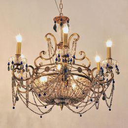 Pendant Lamps Peculiar Fine Antique Reproduction Brass Chandeliers With Moonstone Basket Lighting Fixture W75cm Home Furnishing ArtDecorPend