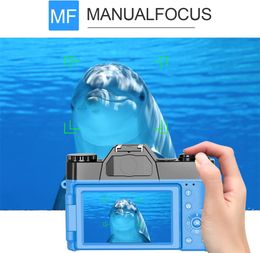 Capture Stunning Macro Shots with this 4K Camera Flip Screen Selfie Camcorder - 48MP Vlog WIFI Webcam Vintage Video Recorder with 16X Wide Angle Lens