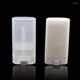 Storage Bottles Wholesale 15ml Empty Plastic Oval Lip Tubes Deodorant Containers Lipstick Fashion