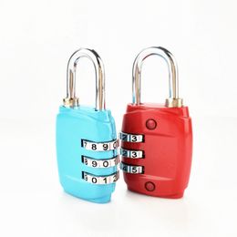 Door Locks 100pcs TSA 3 Digit Code Combination Mini Customs Lock 6*3cm Resettable Travel locks Luggage Padlock Suitcase High Security With DHL/FedEx Delivery