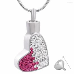 Pendant Necklaces MJD8498 Forever Loved Heart Cremation Jewelry Keepsakes Urn Memorial Necklace For Ashes