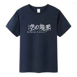 Men's T Shirts High-Q Unisex Anime Cos Kara No Kyoukai T-Shirt Ryougi Shiki Cotton Casual Tee Shirt