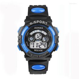 Wristwatches Children Watch Sport Kids Watches Silicone Strap Waterproof Led Digital For Kid Student Girl Boy Wristwatch Clock