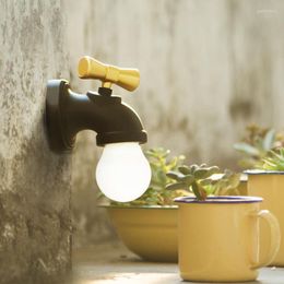 Wall Lamps Chargeable Lamp Faucet Light Outdoor Lighting USB Waterproof Bathroom Garden Lights LED Mini Sconce