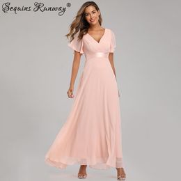 Casual Dresses Sexy Pink Chiffon tulle Maxi Summer Dress Women Casual vintage Long Bridesmaid Prom Dresses club Bodycon Party Dress Vestidos 230323