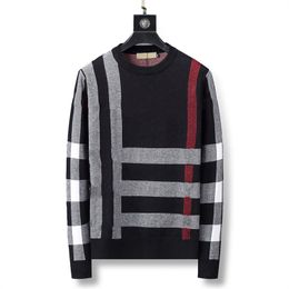 2023 Erkek Kadın Tasarımcıları Sweaters Lüks Pullover Kalınlaştırılmış Klasik Ekose Baskı Sıcak Erkekler Hoodie Uzun Kollu Jumper Sweatshirt Kış Giysileri M-3XL