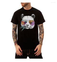 Men's T Shirts 2023 Loose Youth Knitwear Panda Printing Short Sleeve Summer Men T-shirt