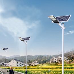 300W Solar Street Lights Outdoor Dusk to Dawn Solars Led Outdoors Light 6500K Daylight White Security Flood Lights for Yard Garden Streets Playgrouds crestech