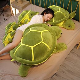 Plush Dolls 35 45 55cm Lovely Tortoise Toy Kawaii Animal Stuffed Soft Sea Turtle Pillow Birthday Gifts for Children Girl 230323
