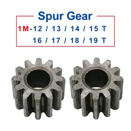 Spur Gear 1M12/13/14/15/16/17/18/19T rough Hole 6mm pinion gear 45#carbon steel Material motor gear Total Height 10mm