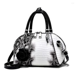 Evening Bags Crocodile Pattern Shell Bag Women's European And American Fashion Handbag Large Capacity Shoulder Messenger