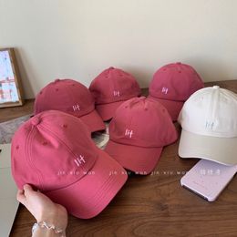 Raspberry Red Baseball Cap Summer Sun Protection Visor Caps Ladies Casual Casquette Hat