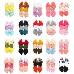 Hair Accessories Clips For Baby Girls 3Pcs Non-Slip Fabric Hairpins Bows Sweet Barrettes Woman Headdress Drop