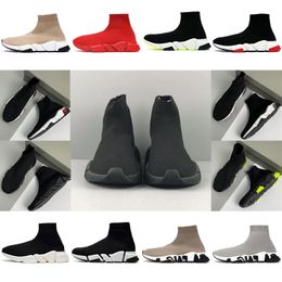 Designer Sock Shoes Casual Shoes Triple Black White S Red Beige Casual Sports Shoes Socks Trainers Mens Women Knit Boots Ankle Booties Platform Sneakers Trainer