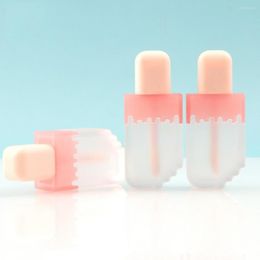 Storage Bottles 25/30/50pcs 3.5ml Lip Gloss Wand Tube DIY Cute Pink Bottle Frost Plastic Lipgloss Container Makeup Concealer Applicator