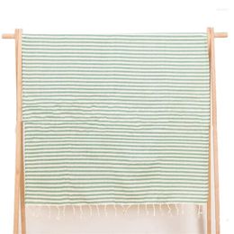 Table Cloth 100x180cm Turkish Tassel Beach Towel Striped Print Decoration Multifunctional Yoga Mat Cushion Blanket Tablecloth