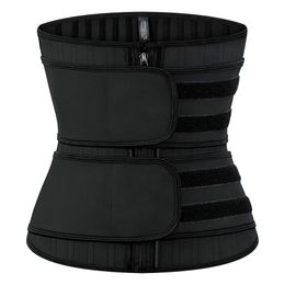 Comfortable Latex Waist Trimmer Girdle 25 Steelbones Firm Control Tummy Abdomen Shapewear with Two Detachable Belts Body Shaper Slimmer