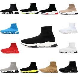 Designer Sock Shoes Men Women Casual Shoes Trainer Sock Shoes Boot Speeds runners Knit Walking Outdoor Luxury Triple Black White Vintage Platform Sneakers