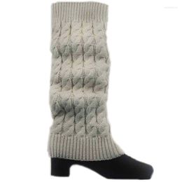 Women Socks Lady's Winter Slouch Warm Knit Crochet High Knee Leggings Boot