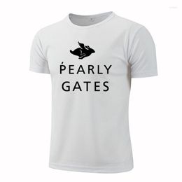 Men's T Shirts Pearly Gates Quick Dry Short Sleeve Sport Shirt Gym Fitness Trainer Running T-Shirt Men's Breathable Sportswear