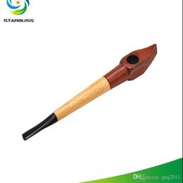 Smoking Pipes Classic wooden pipe long handle mini portable wooden cigarette