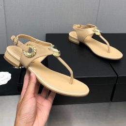 2023 Luxury Fashion Leisure High Quality Channel Summer Men's Female Slipper Multi -Color Platform wedge Sandals mmx
