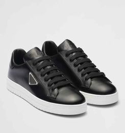 Top Brand Downtown Sneakers Shoes Men Brushed Leather White Black Discount Footwear Discount Comfort Skateboard Walking With Box EU38-46