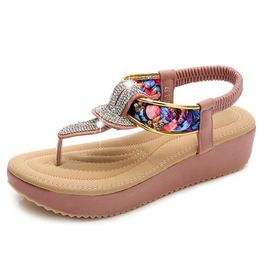 Sandalen Designer Mode Diamant Frau Plattform 2023 Sommer Dame Atmungs Kühlen Strand Schuhe Frauen Flache Alias Mujer