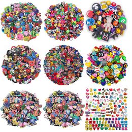 Shoe Parts Accessories Crock Charms Bk Pins For Boys Girls Random Cute Cartoon Cool Toddler Kids Decoration Bracelet Wristband Drop D Otofi