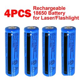 Batteries 4Pack Liion Rechargeable 3000Mah 18650 Battery 3.7V 11.1W Brc Not Aaa Or Aa For Flashlight Torch Laser Drop Delivery Elect Dhlwl