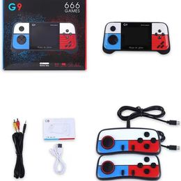 G9 Handheld Portable Arcade Game Console 3.0 Inch HD Screen Gaming Players Bulit-in 666 Classic Retro Games TV Console AV Output With Two Controllers DHL