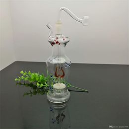 Color point sand core filter vase glass water bottle Glass bongs Oil Burner Glass Water Pipes Oil Rigs Smoking