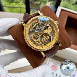 Red Super Home Torque Flywheel Net Tiktok Hundred Live Kwai Watch Hollowed Out Mechanical Men's Batch 7NL2