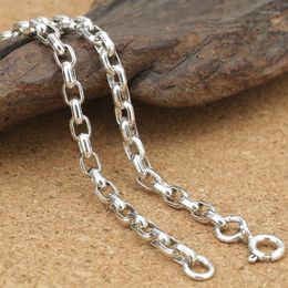 Chains S925 Silver Jewellery Box Pendant Chain Collocation Of Male And Female Thai Necklace 3MM WIDE Sweater