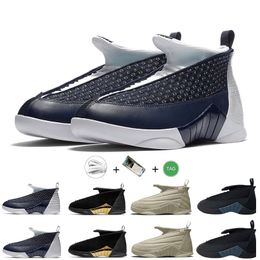 15 15S Mens Basketball Shoes Obsidian Doernbecher Stealth Outdoor Shoes Platform Men Trainers Sports Sneakers size 40-46